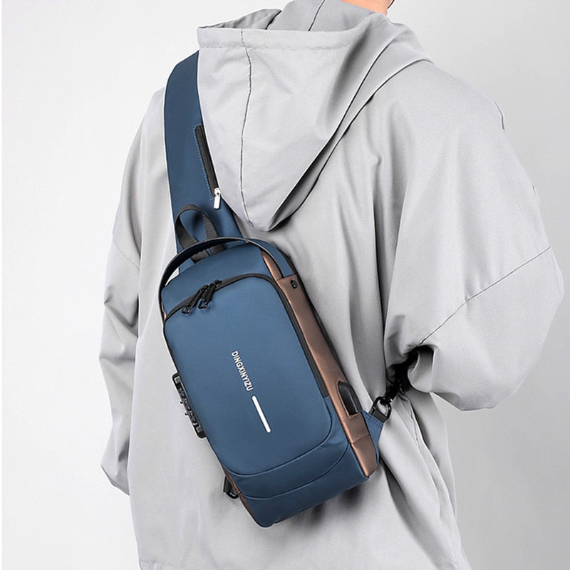 Bag Masculina Transversal Impermeável Anti Furto Ultra Resistente -  Bag Shield